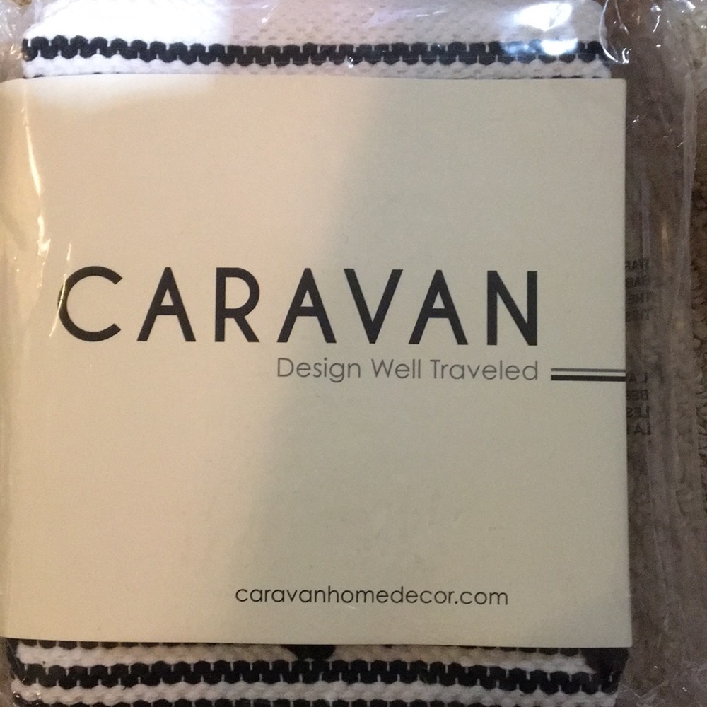 NWT caravan rug. 21”x34